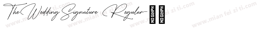 TheWeddingSignature Regular字体转换